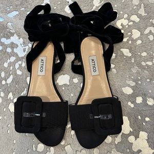 The Attico Flat Tie Sandals